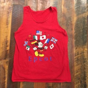 Vintage Mickey Mouse Epcot Tank Top Large